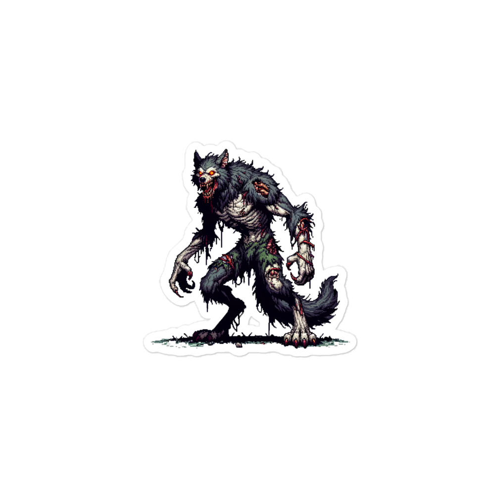 "Zombie Werewolf" Vinyl Sticker