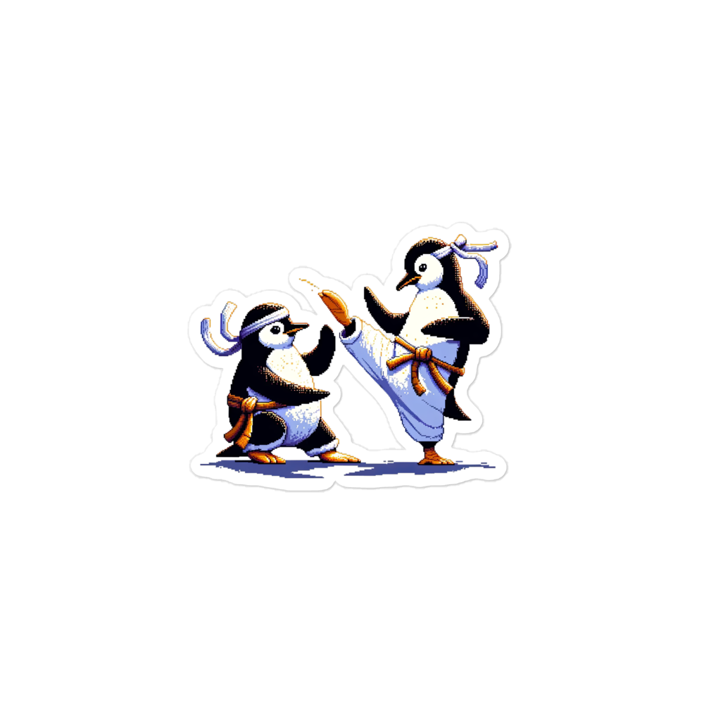 "Kung Fu Penguins" Vinyl Sticker