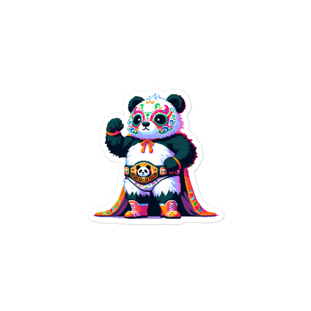 "Lucha-Panda-Dor" Vinyl Sticker
