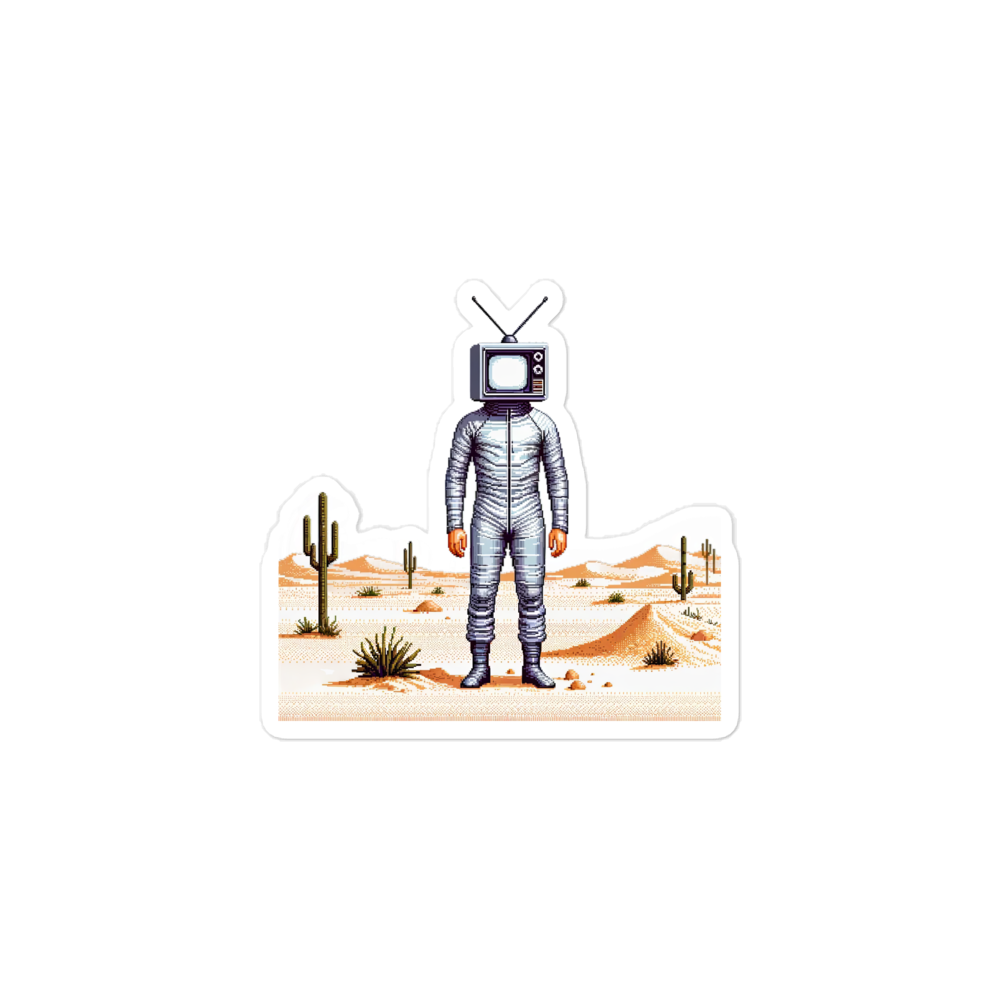 "TV Man" Vinyl Sticker