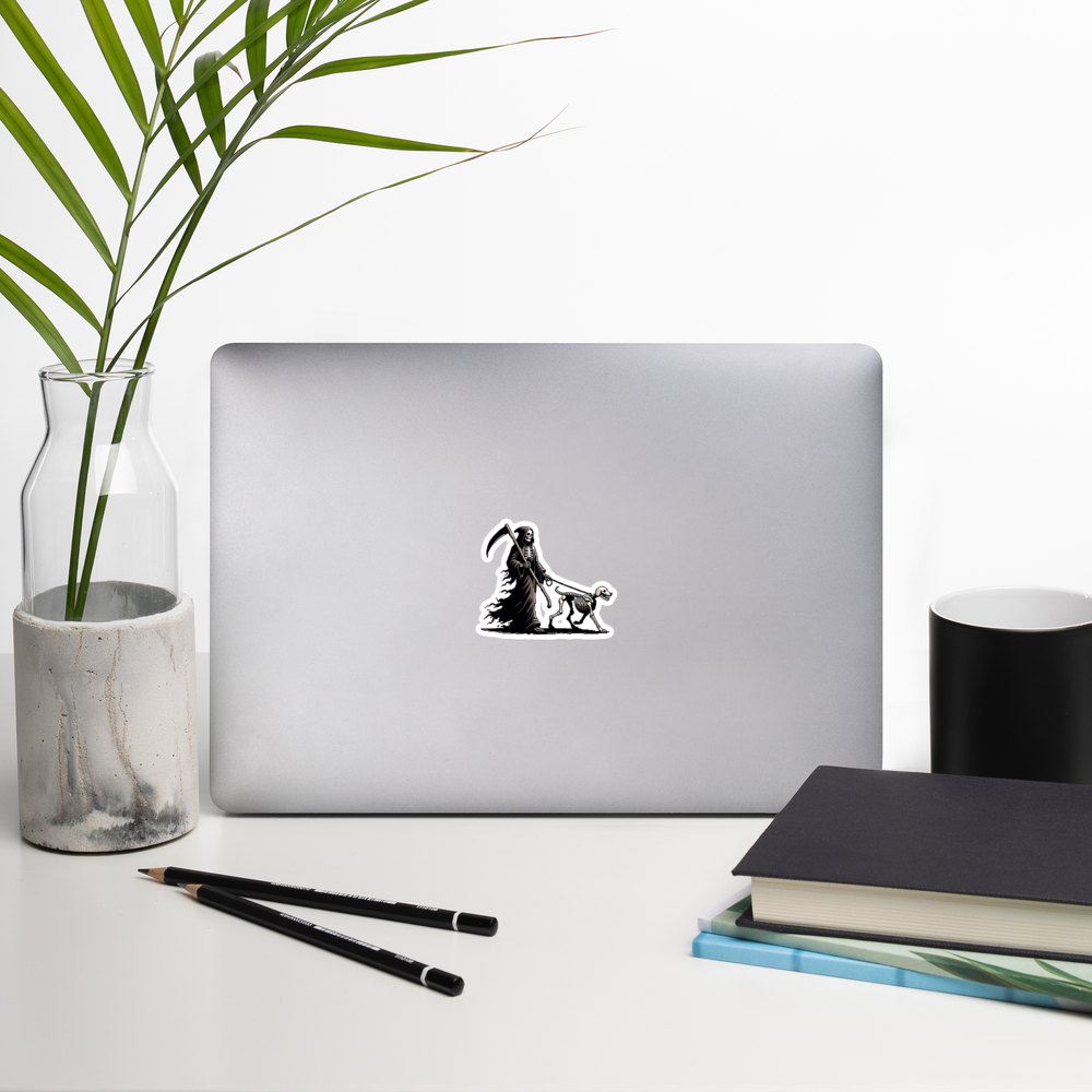 "Along Came Death" Vinyl Sticker