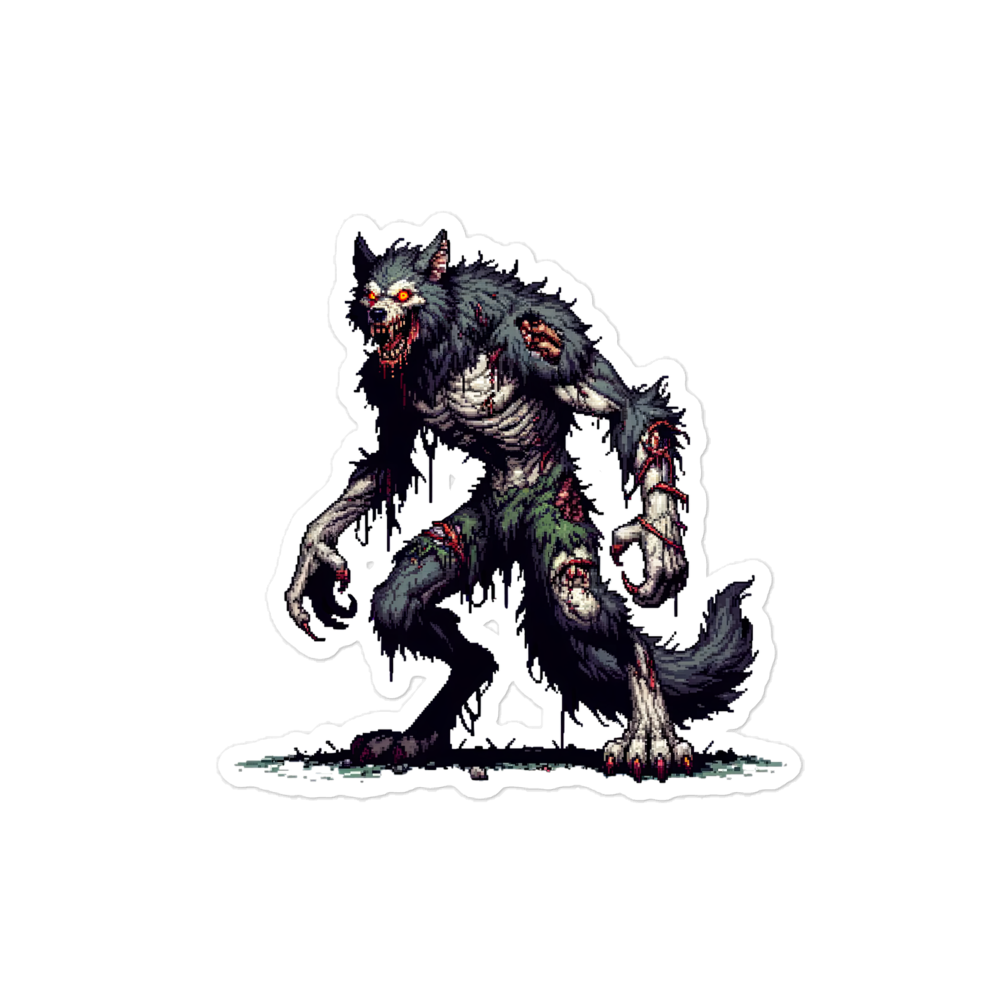 "Zombie Werewolf" Vinyl Sticker