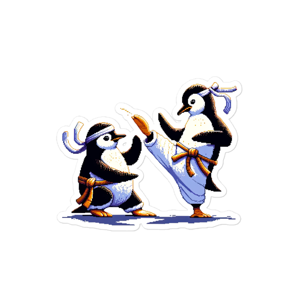 "Kung Fu Penguins" Vinyl Sticker