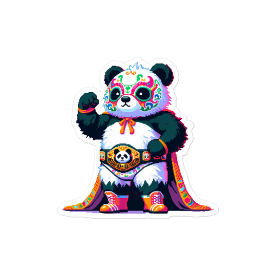"Lucha-Panda-Dor" Vinyl Sticker