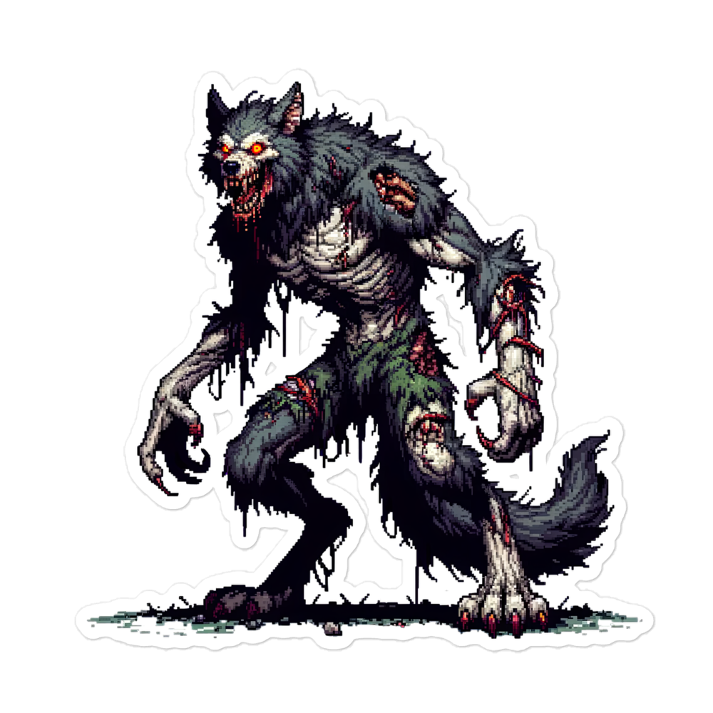 "Zombie Werewolf" Vinyl Sticker