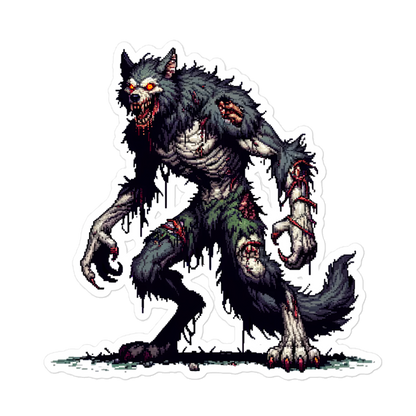 "Zombie Werewolf" Vinyl Sticker