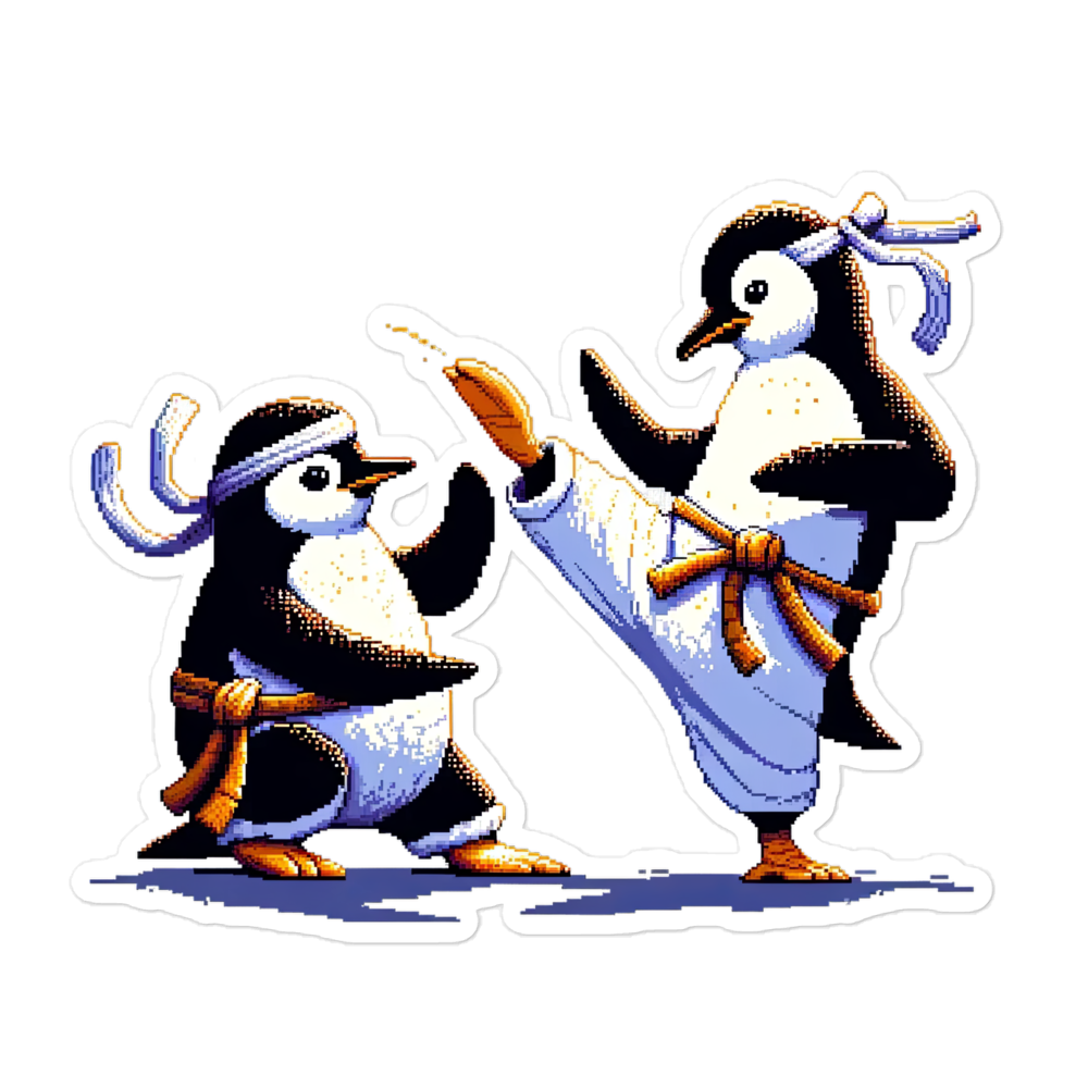 "Kung Fu Penguins" Vinyl Sticker