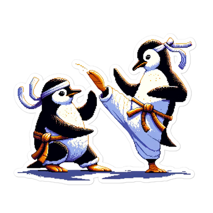 "Kung Fu Penguins" Vinyl Sticker