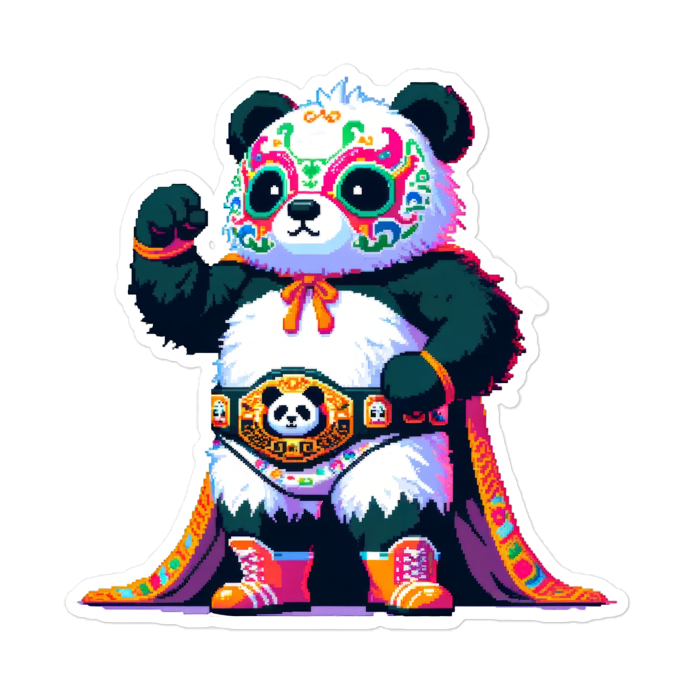 "Lucha-Panda-Dor" Vinyl Sticker