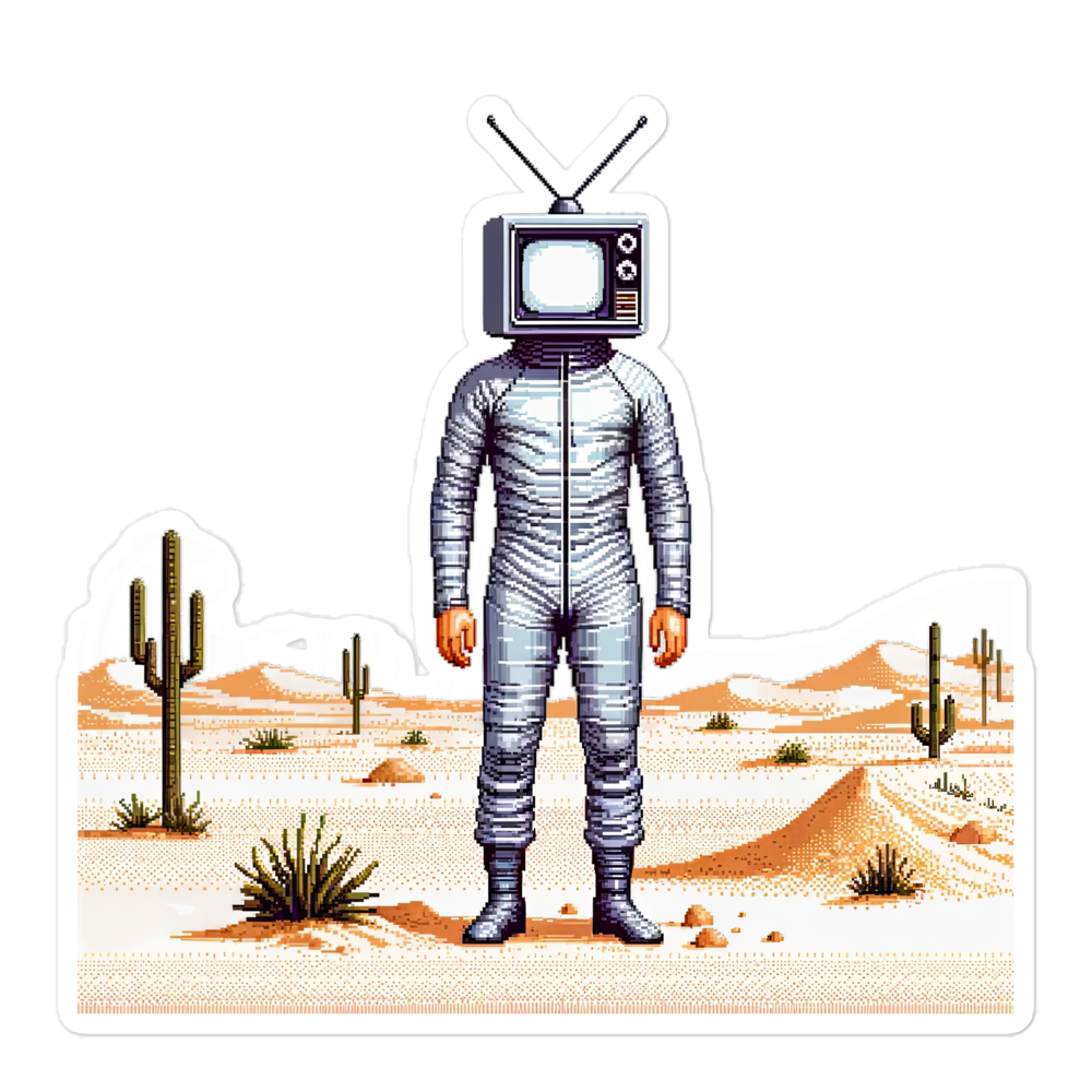 "TV Man" Vinyl Sticker
