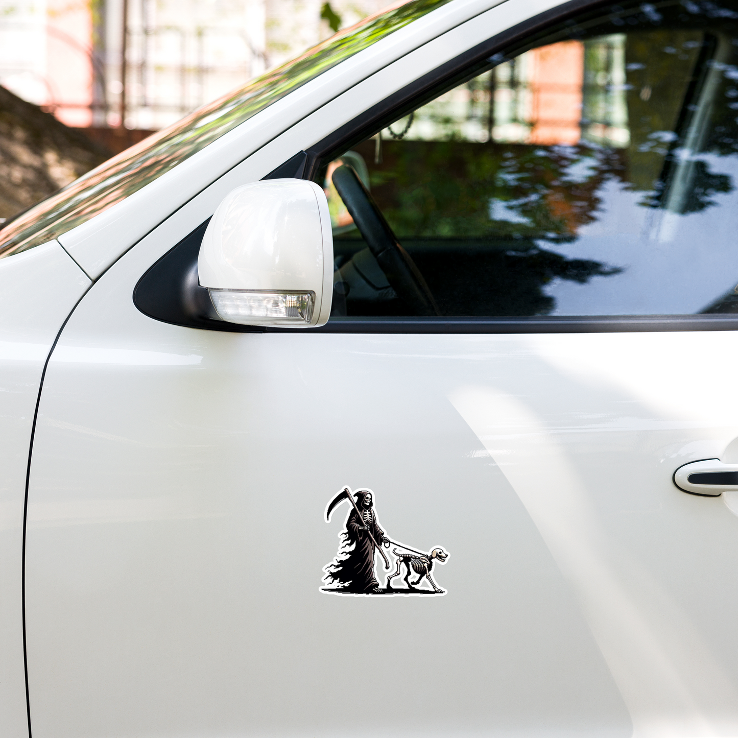 "Along Came Death" Vinyl Sticker