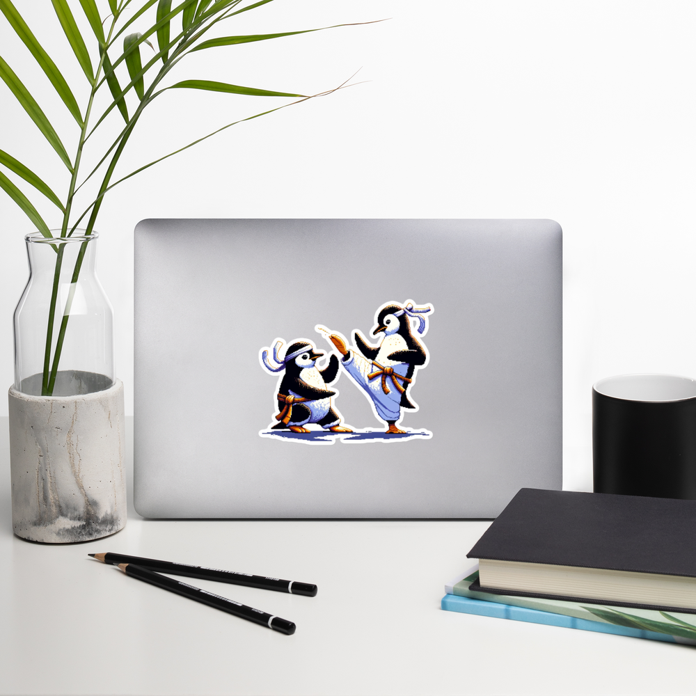 "Kung Fu Penguins" Vinyl Sticker