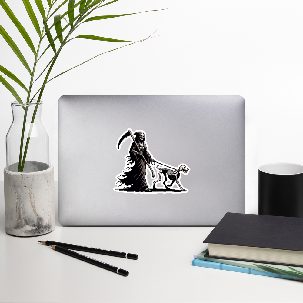 "Along Came Death" Vinyl Sticker