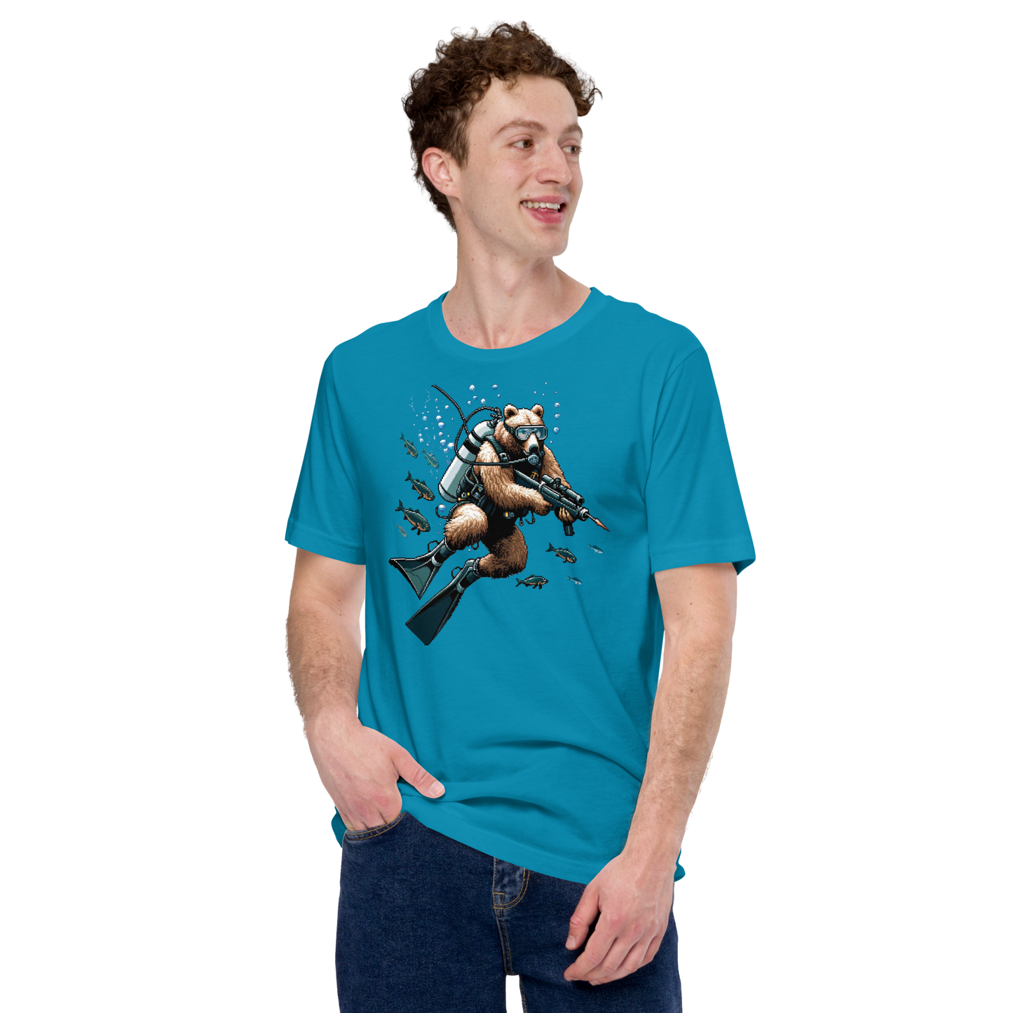 "Scuba Bear" Unisex Shirt
