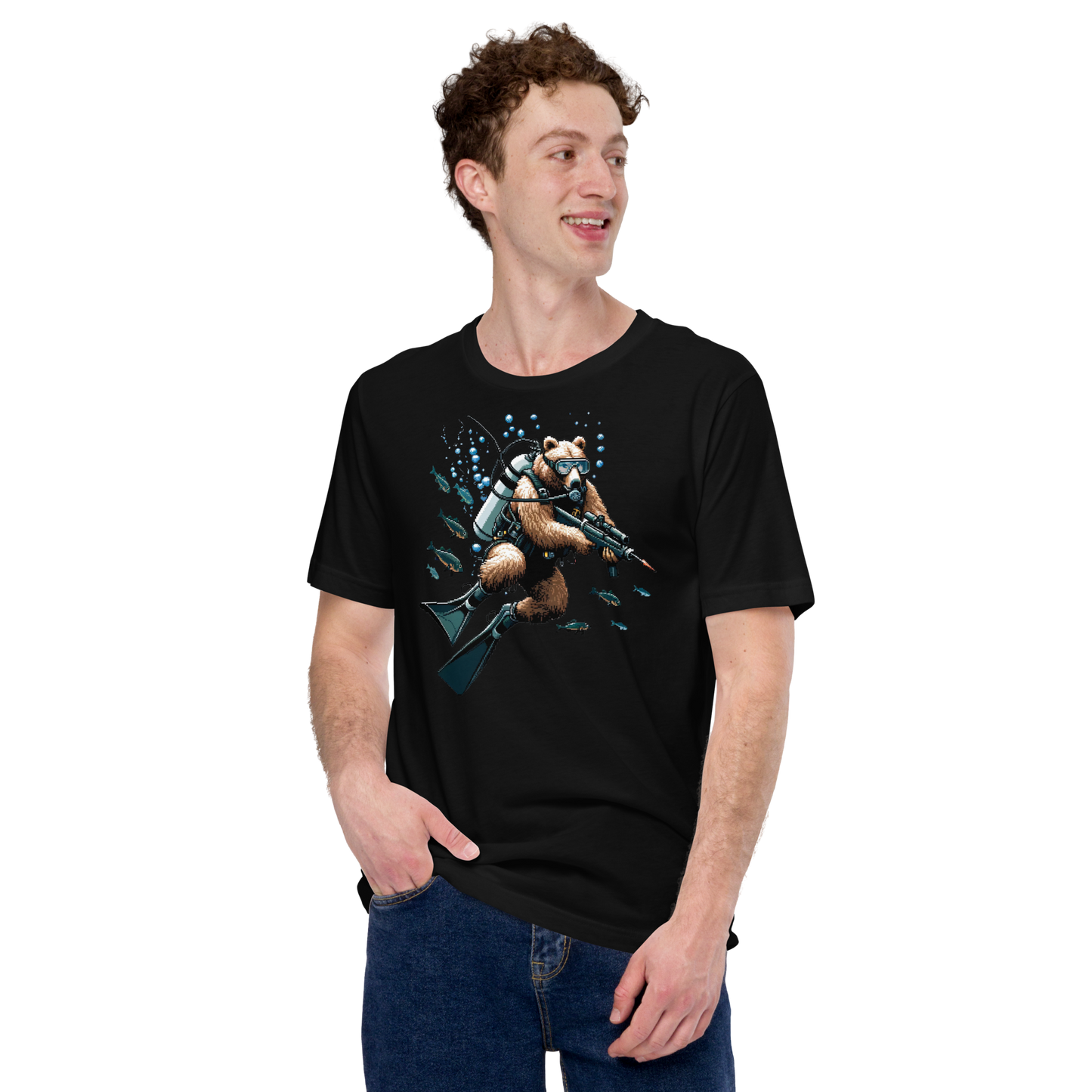 "Scuba Bear" Unisex Shirt
