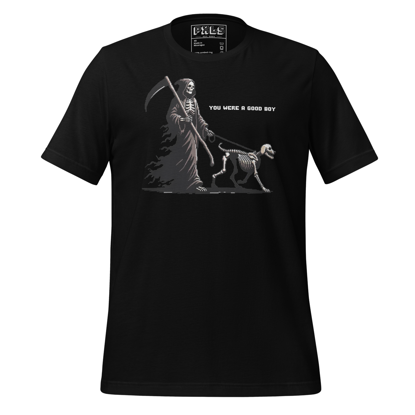 "Along Came Death" Unisex Shirt w/ Text
