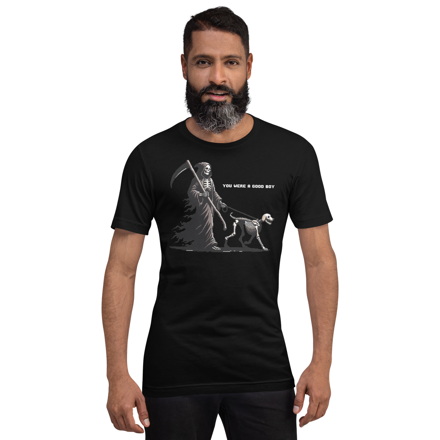 "Along Came Death" Unisex Shirt w/ Text
