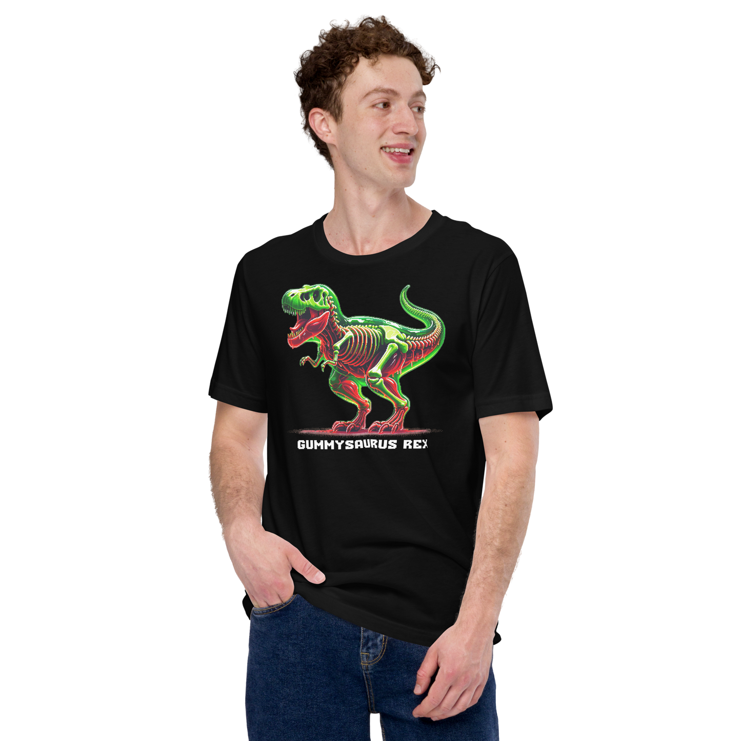 "Gummysaurus Rex" Unisex Shirt w/ Text