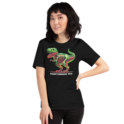 "Gummysaurus Rex" Unisex Shirt w/ Text