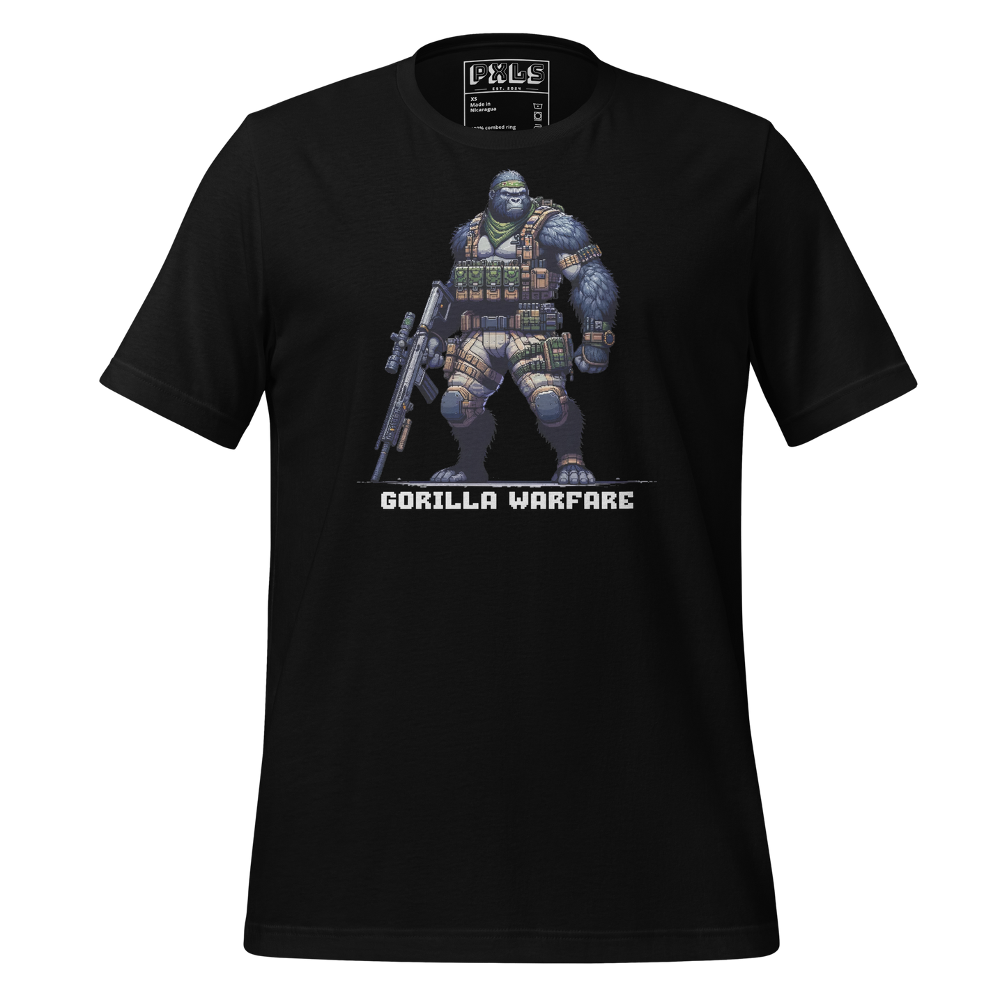 "Gorilla Warfare" Unisex Shirt w/ Text
