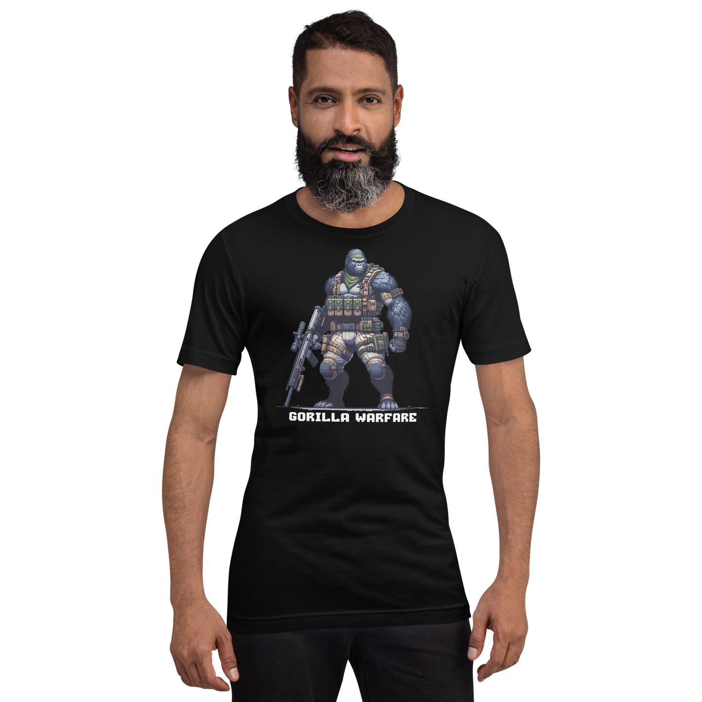 "Gorilla Warfare" Unisex Shirt w/ Text