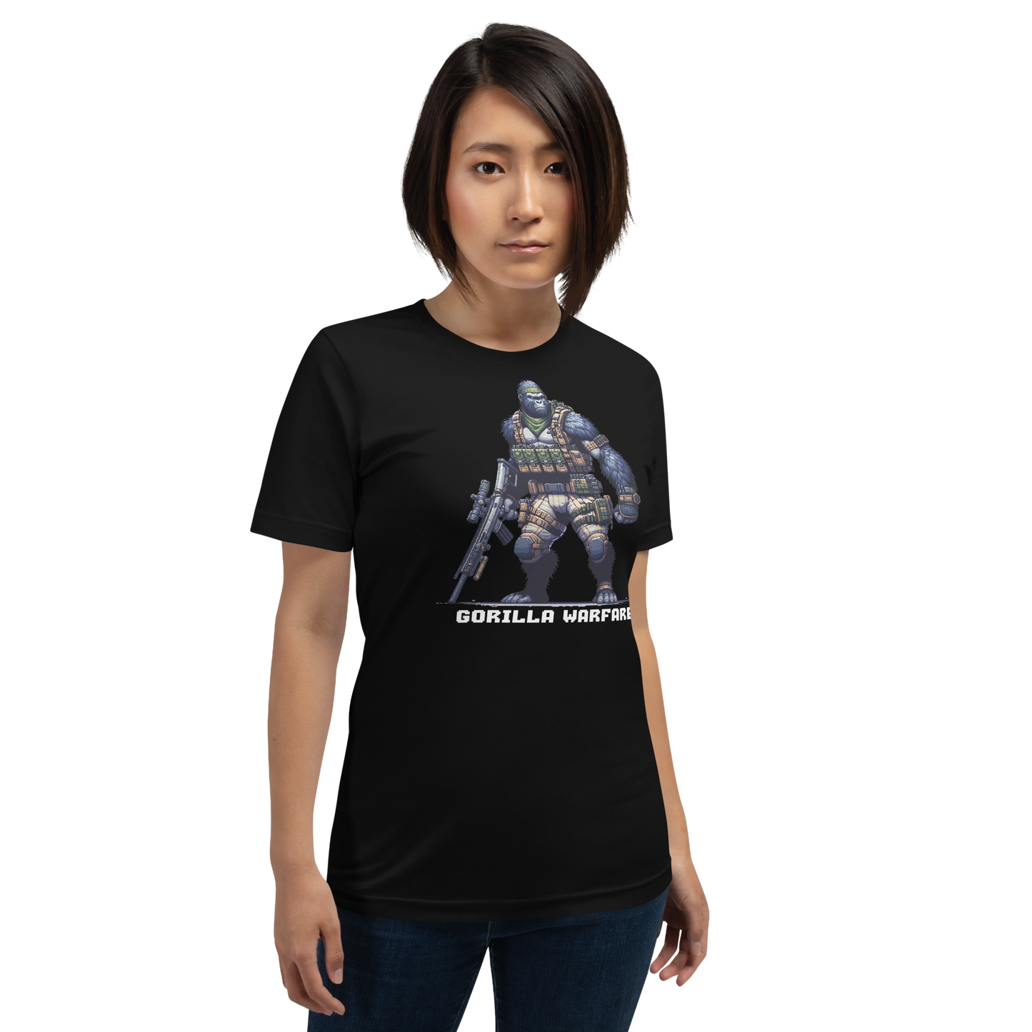 "Gorilla Warfare" Unisex Shirt w/ Text