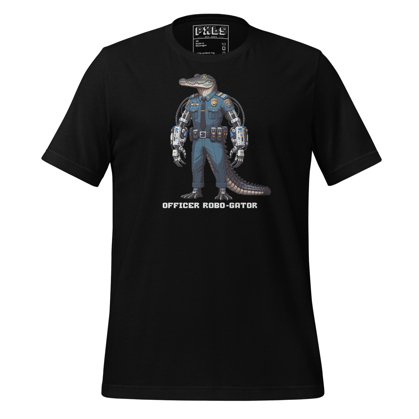 "Officer Robo-Gator" Unisex Shirt w/ Text