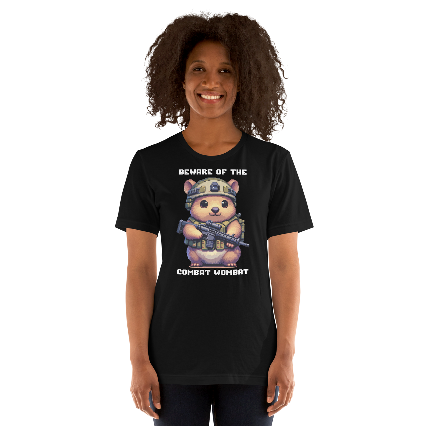 "Combat Wombat" Unisex Shirt w/ Text