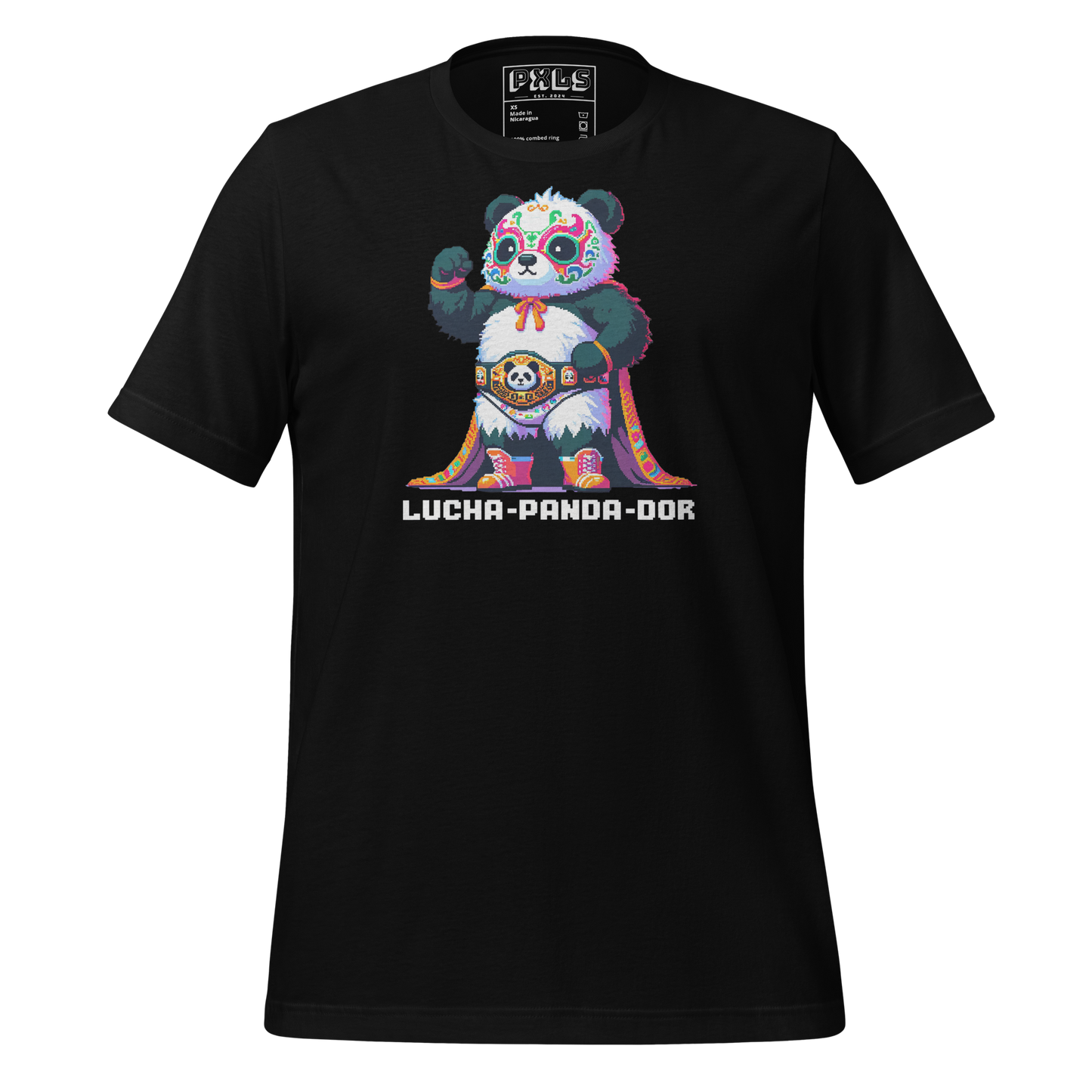 "Lucha-Panda-Dor" Unisex Shirt w/ Text