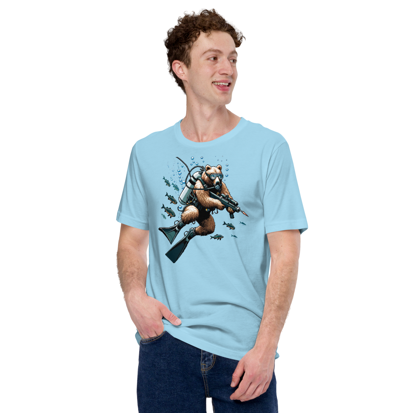 "Scuba Bear" Unisex Shirt