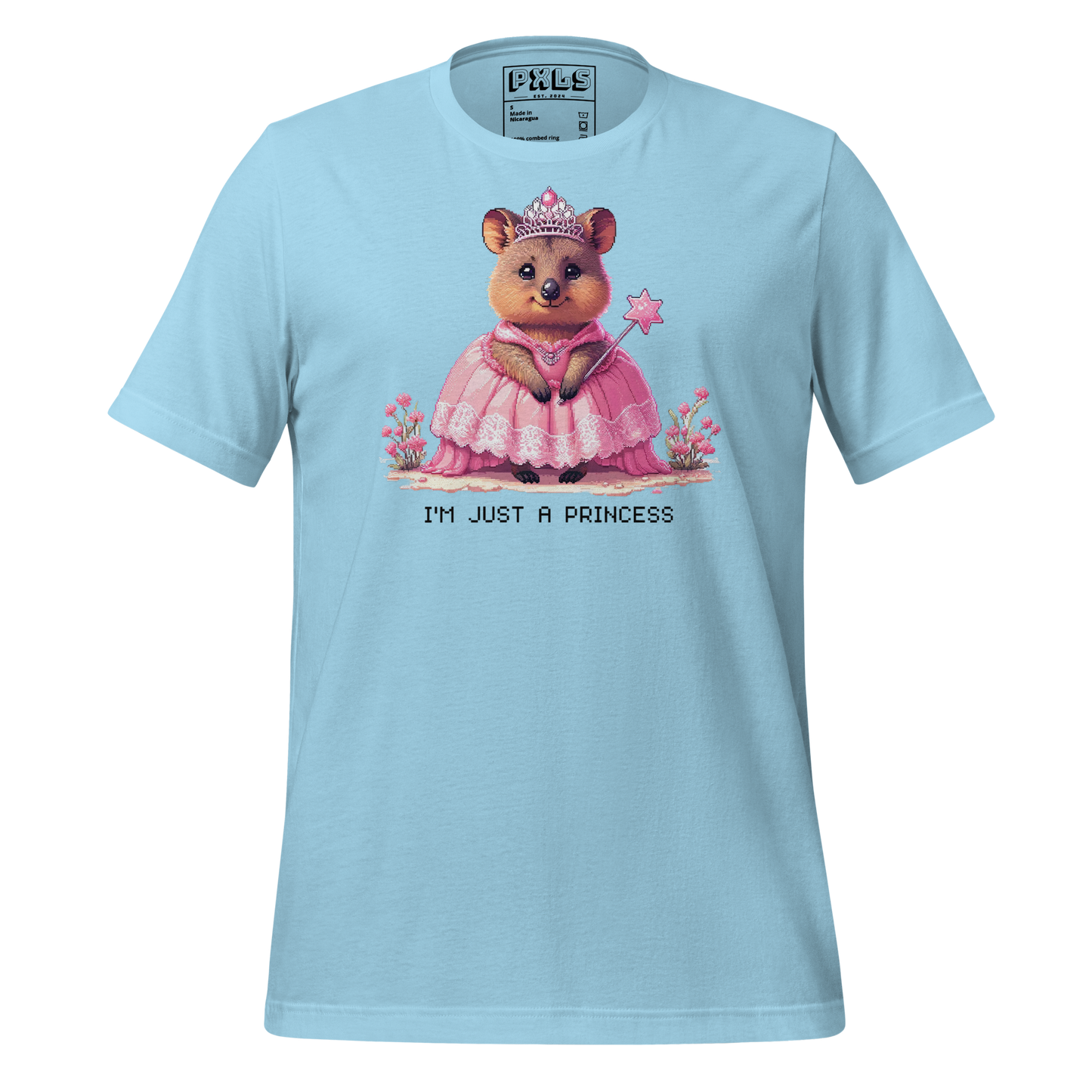 "Ariana, The Princess Quokka" Unisex Shirt w/ Text