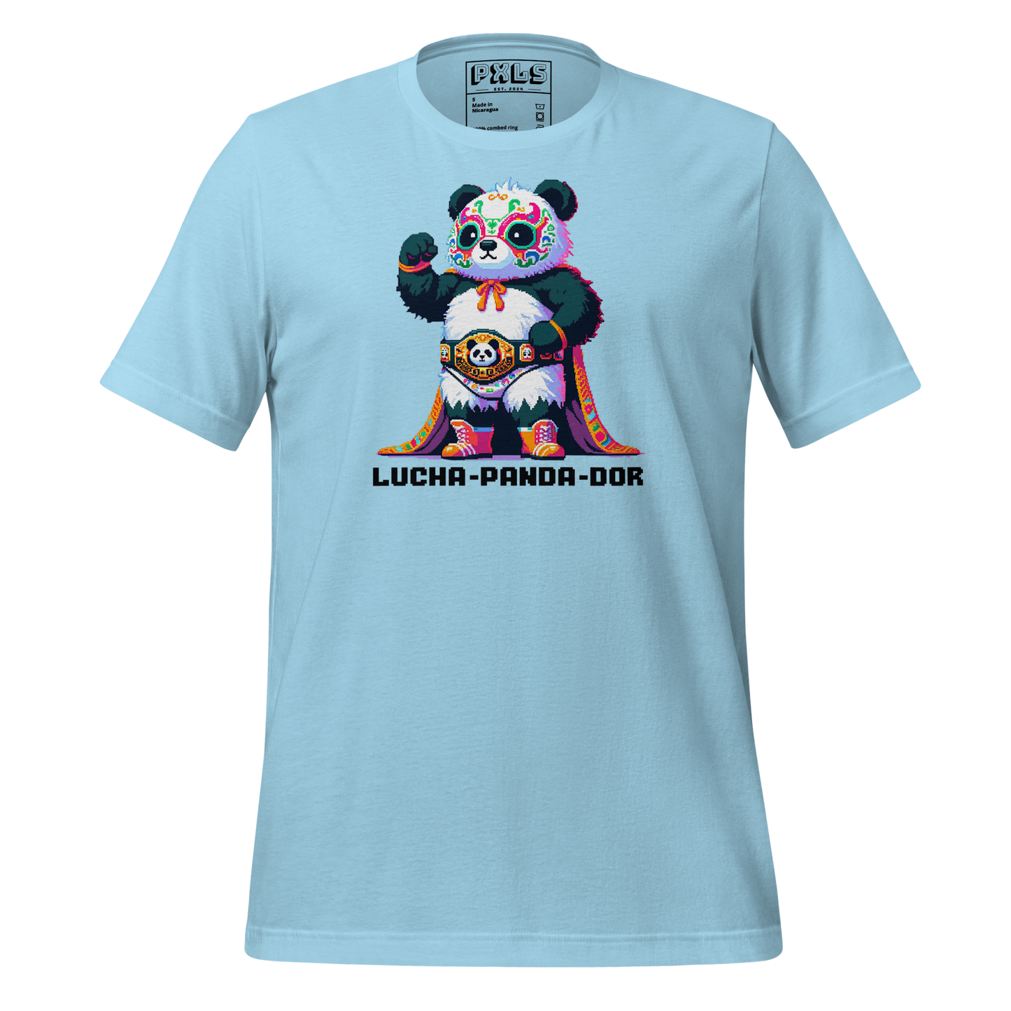 "Lucha-Panda-Dor" Unisex Shirt w/ Text