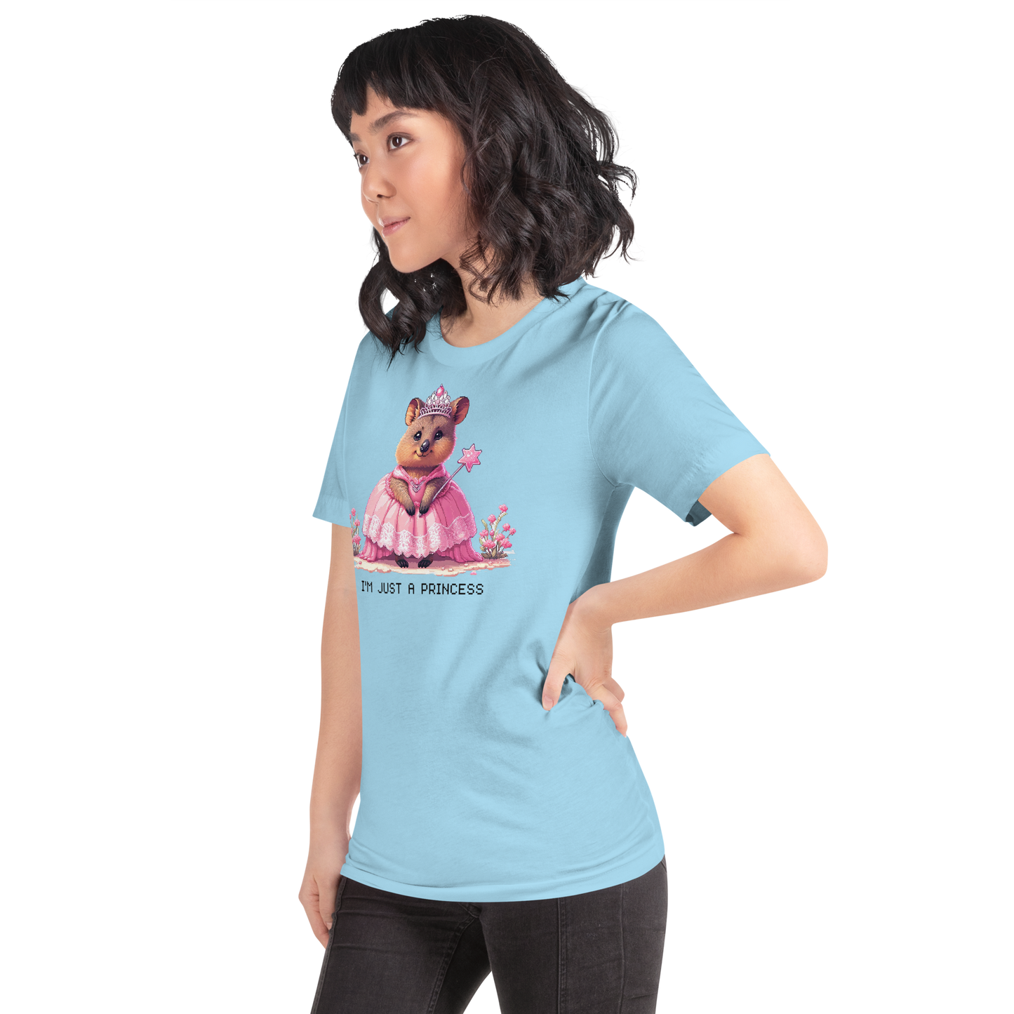 "Ariana, The Princess Quokka" Unisex Shirt w/ Text