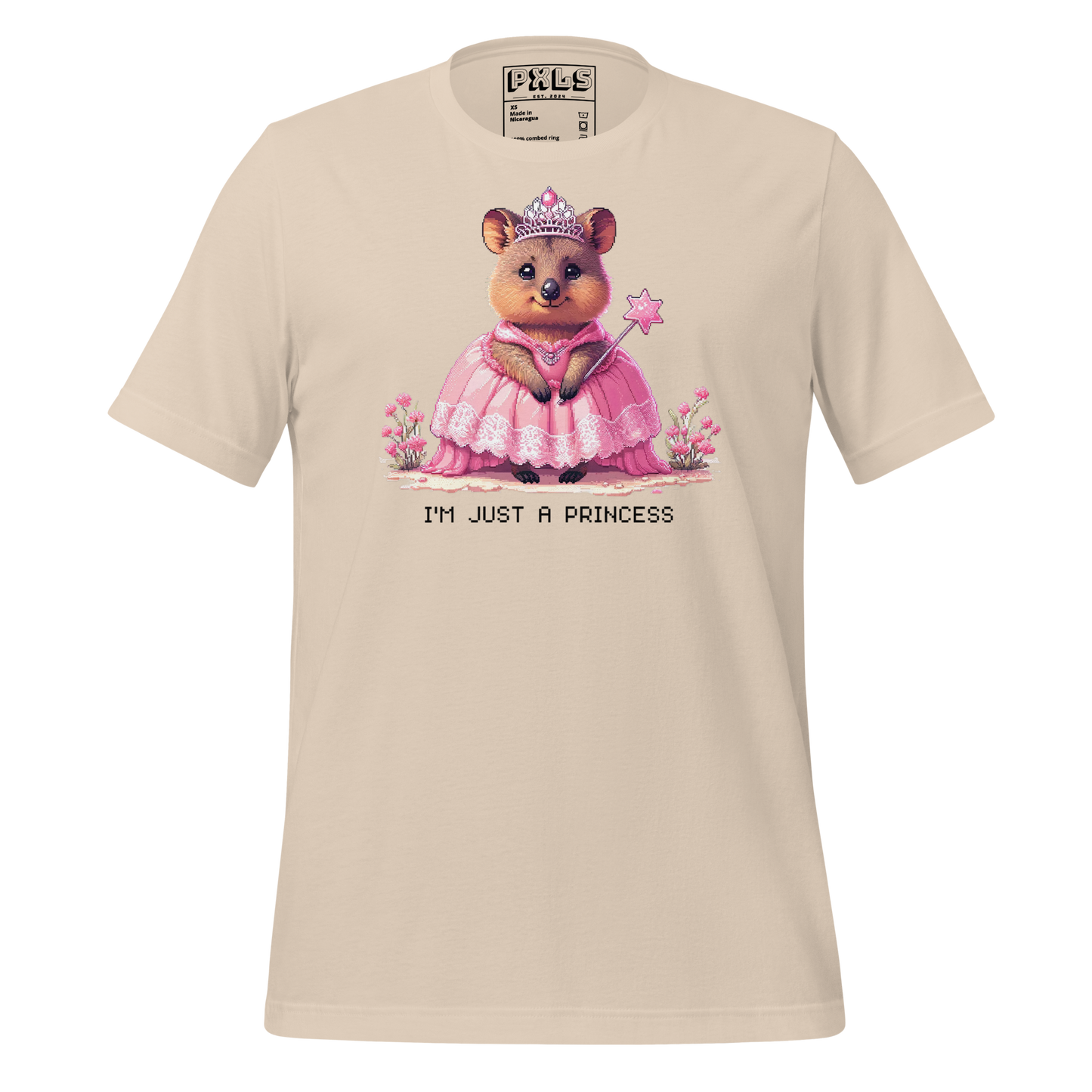 "Ariana, The Princess Quokka" Unisex Shirt w/ Text