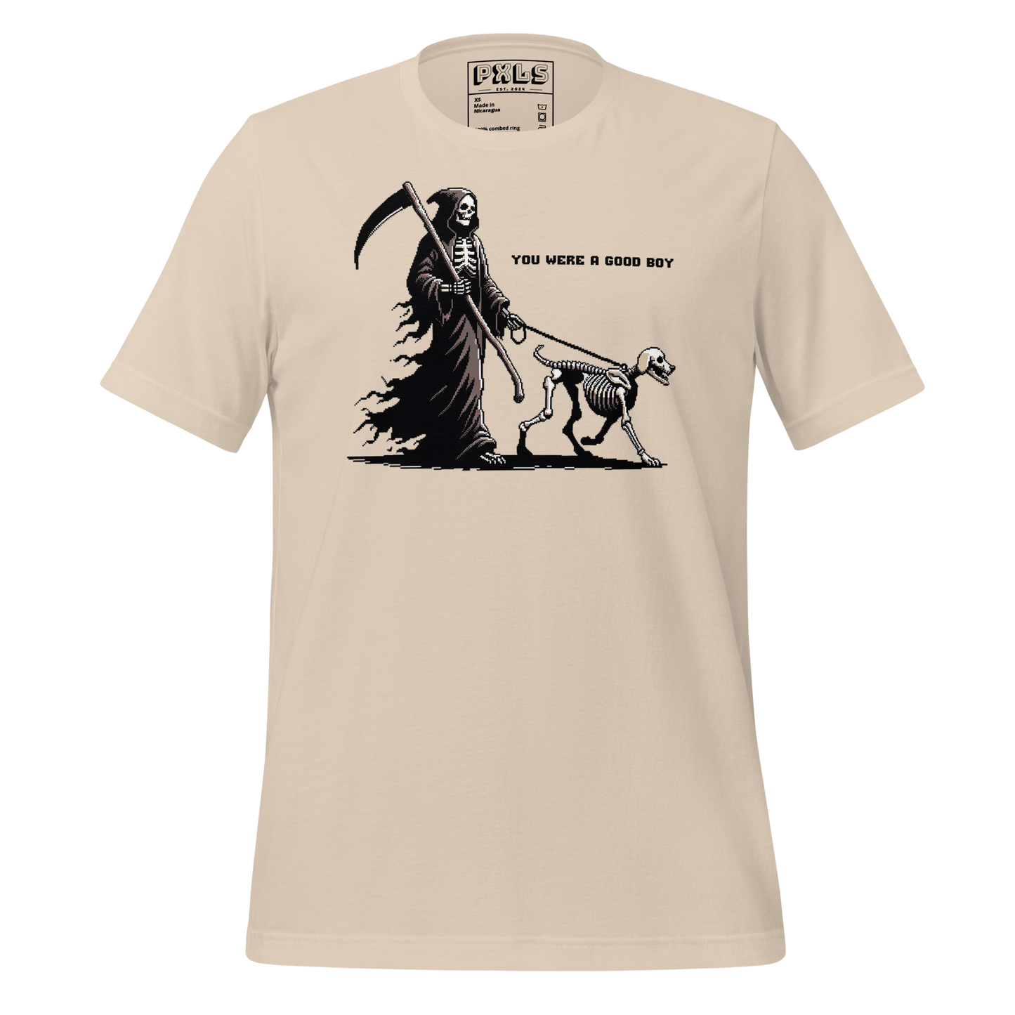 "Along Came Death" Unisex Shirt w/ Text