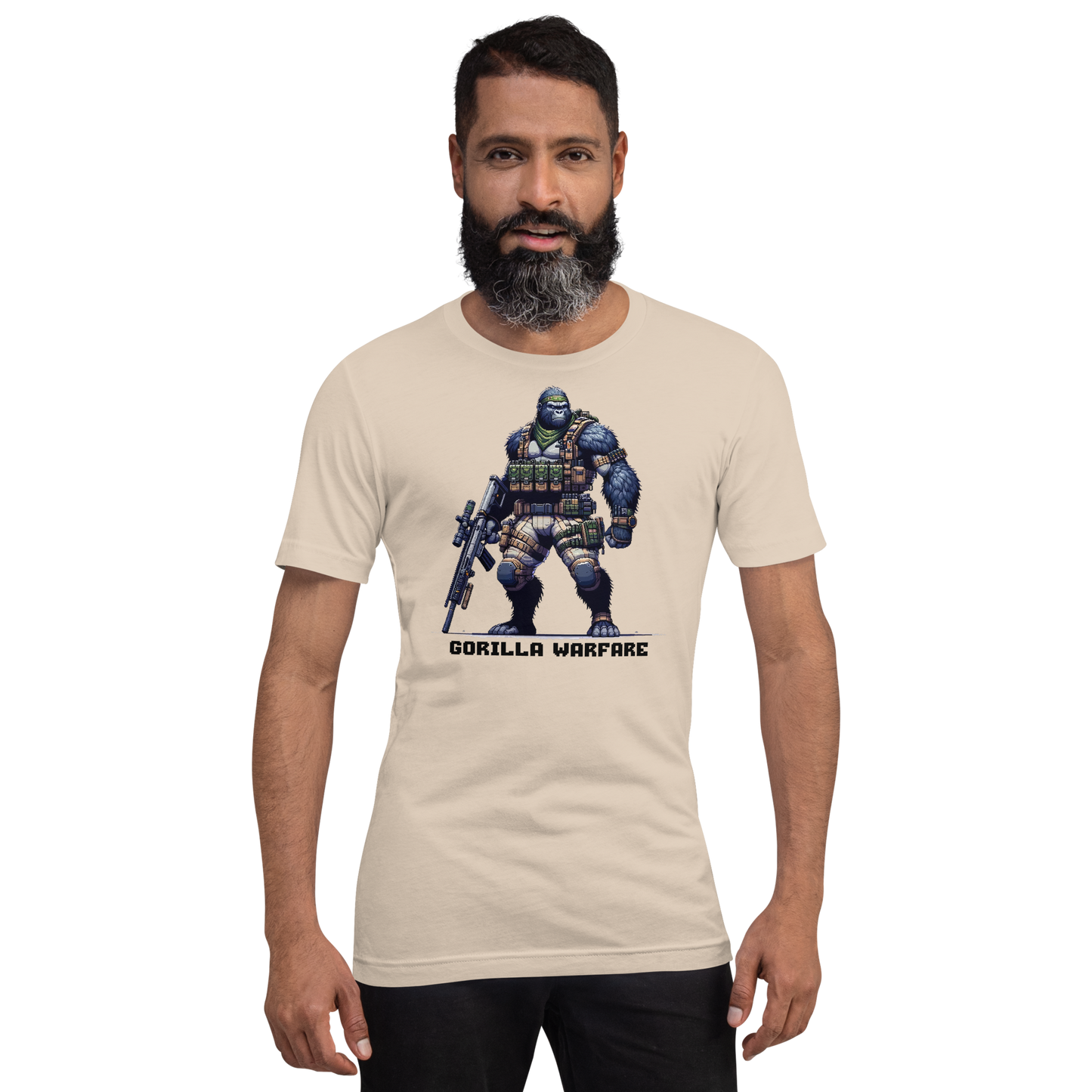 "Gorilla Warfare" Unisex Shirt w/ Text