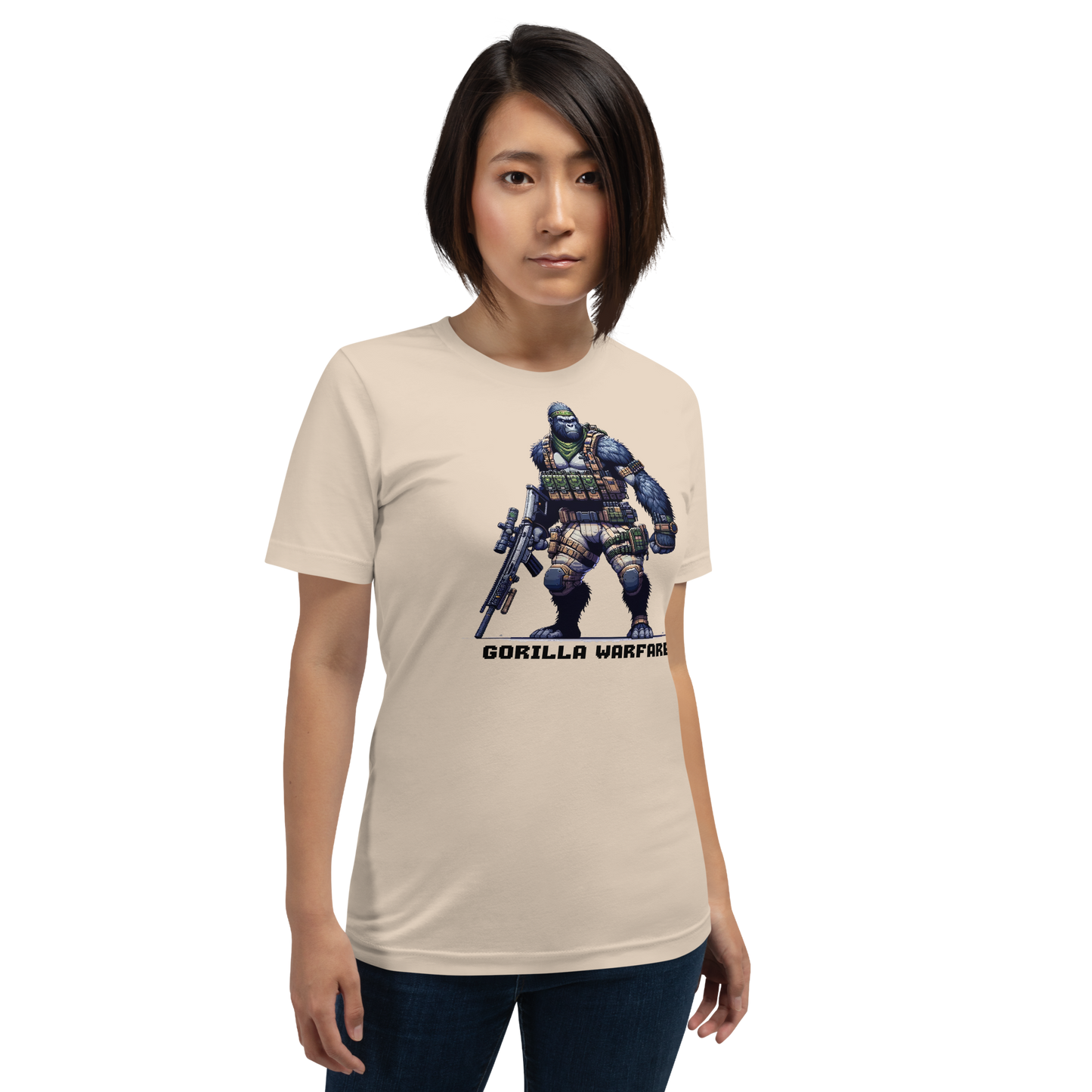 "Gorilla Warfare" Unisex Shirt w/ Text