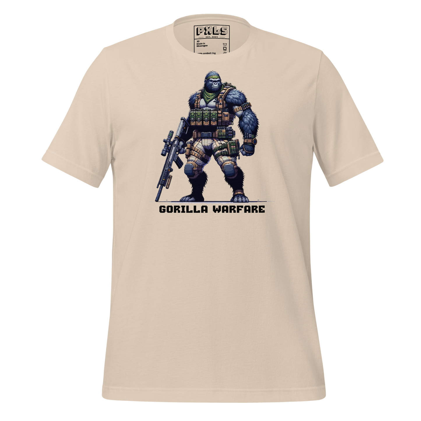 "Gorilla Warfare" Unisex Shirt w/ Text