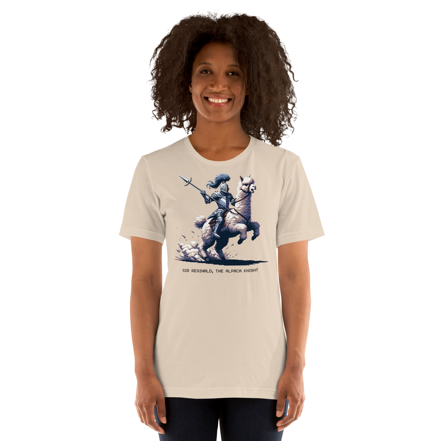 "Alpaca Knight" Unisex Shirt w/ Text