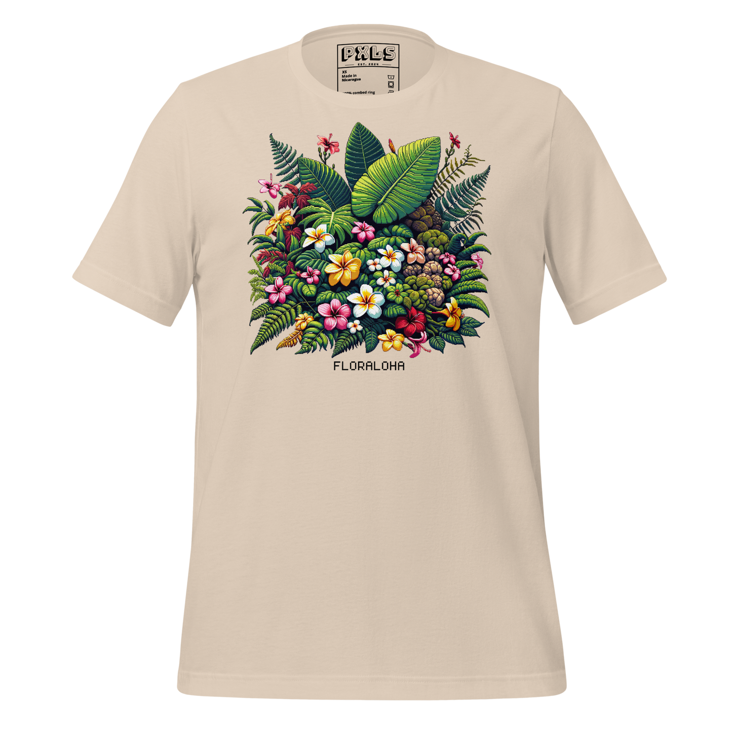"Floraloha" Unisex Shirt w/ Text