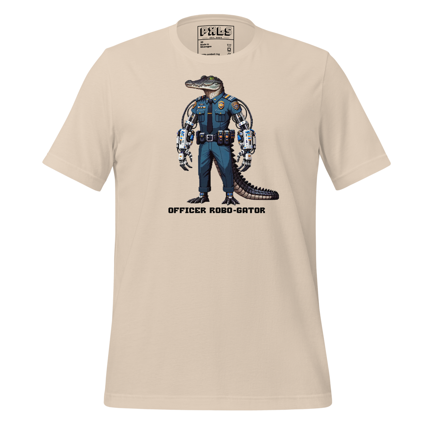 "Officer Robo-Gator" Unisex Shirt w/ Text