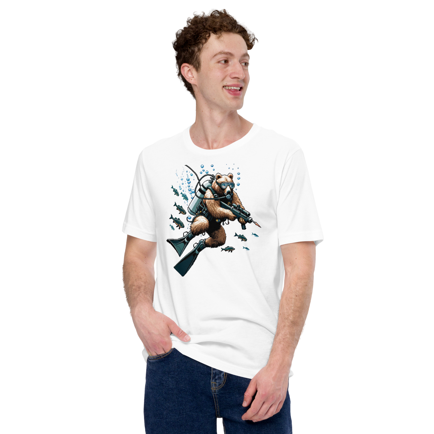 "Scuba Bear" Unisex Shirt