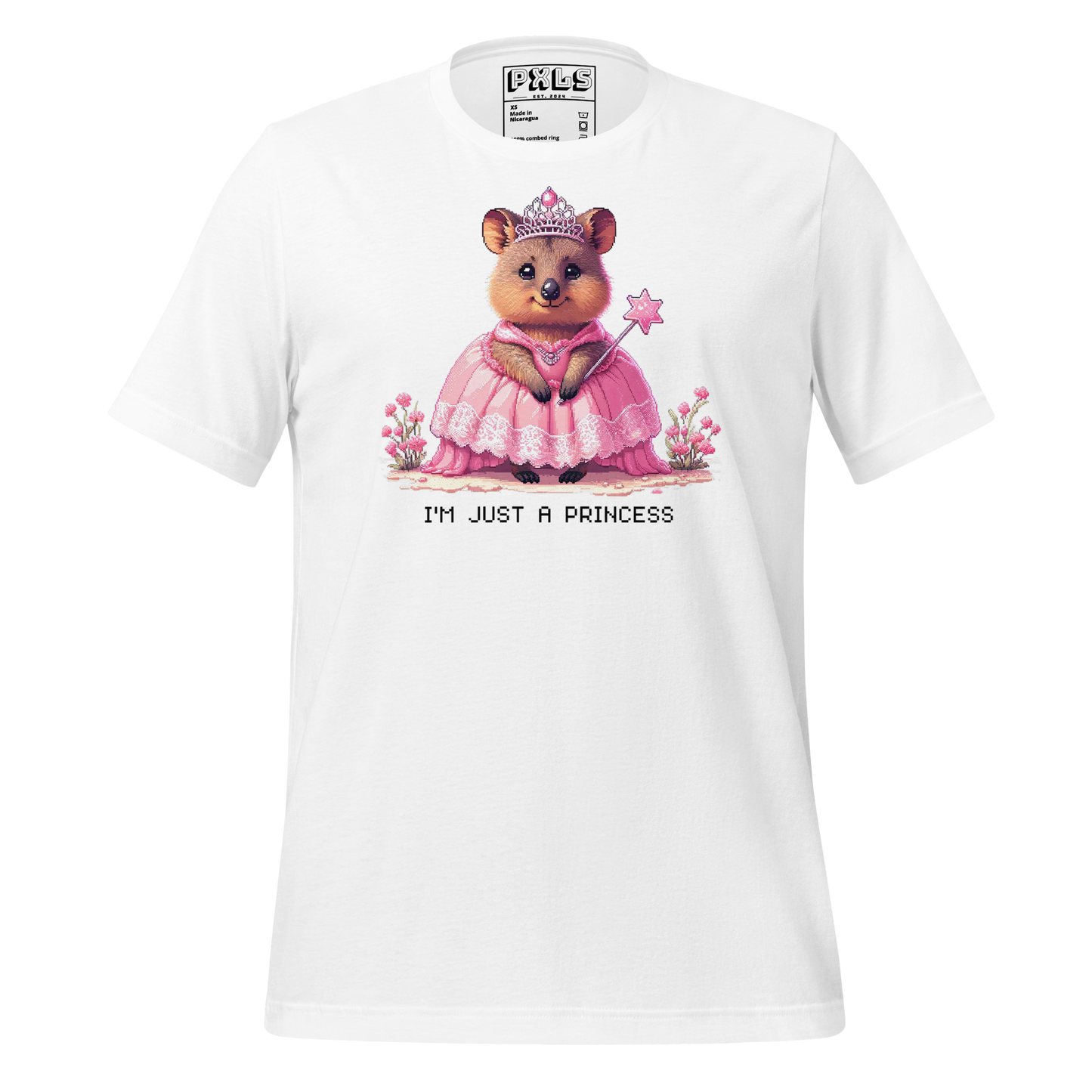 "Ariana, The Princess Quokka" Unisex Shirt w/ Text