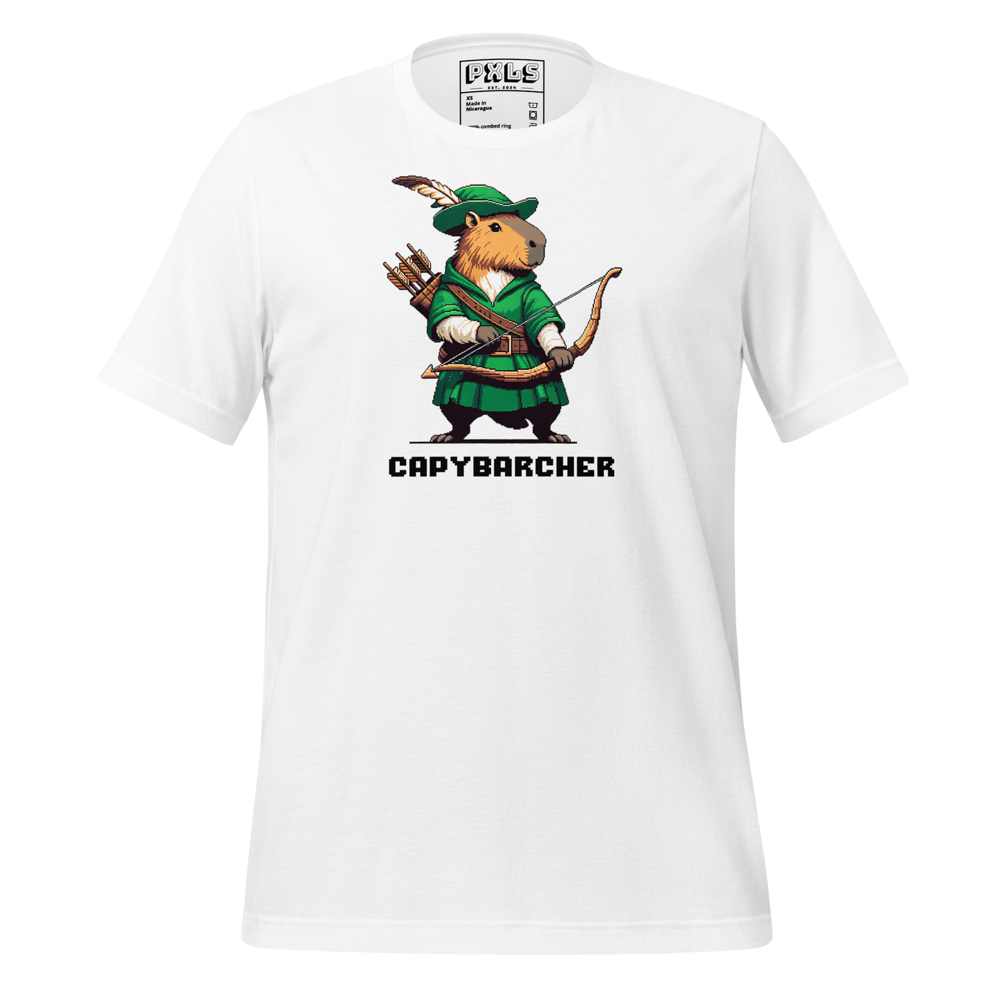 "Capybarcher" Unisex Shirt w/ Text