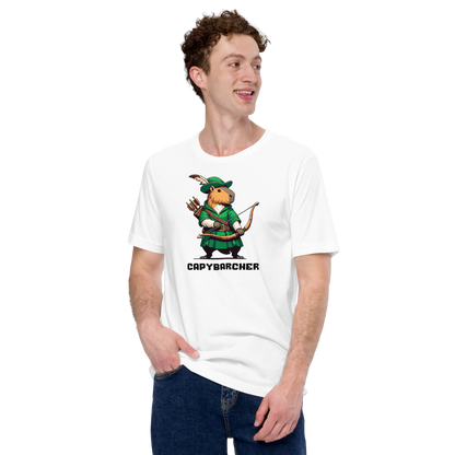 "Capybarcher" Unisex Shirt w/ Text