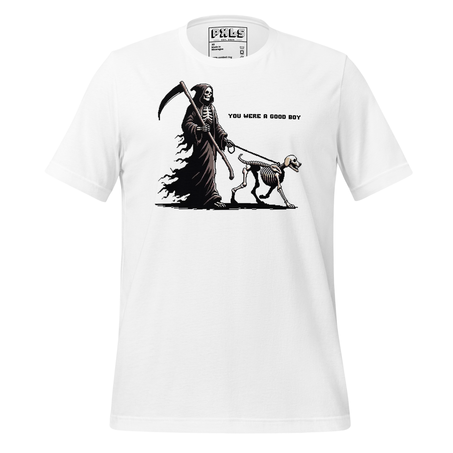 "Along Came Death" Unisex Shirt w/ Text