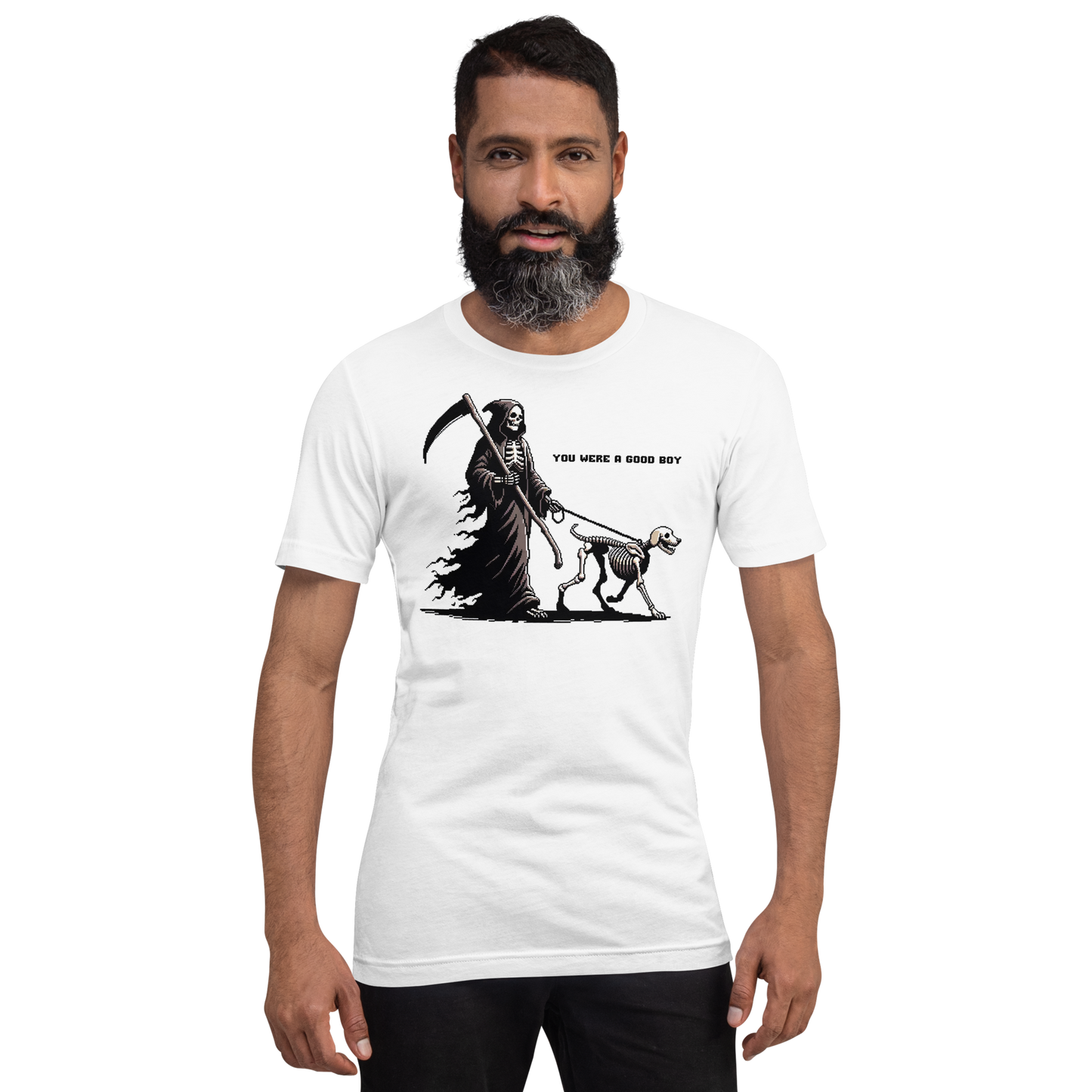 "Along Came Death" Unisex Shirt w/ Text