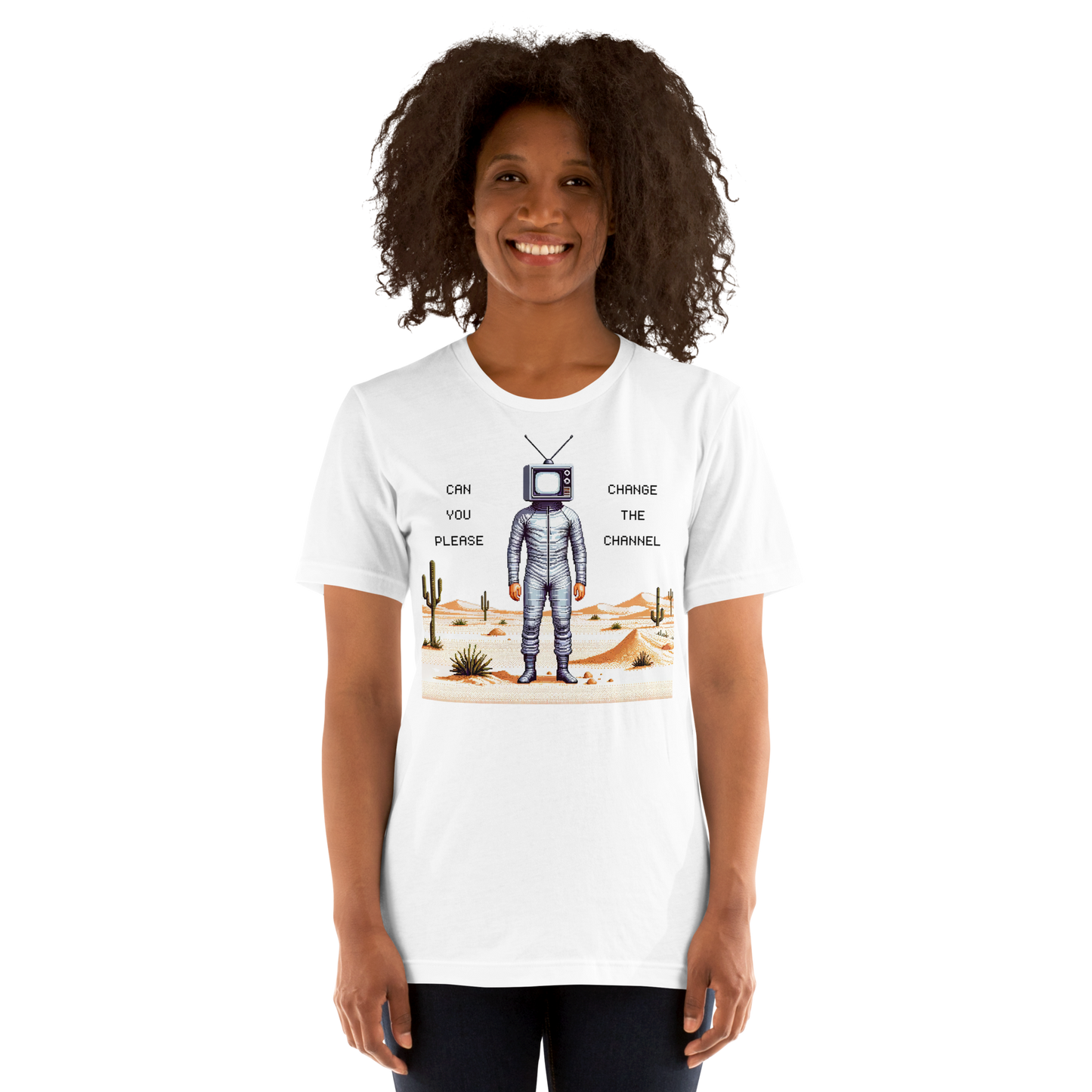 "TV Man" Unisex Shirt w/ Text