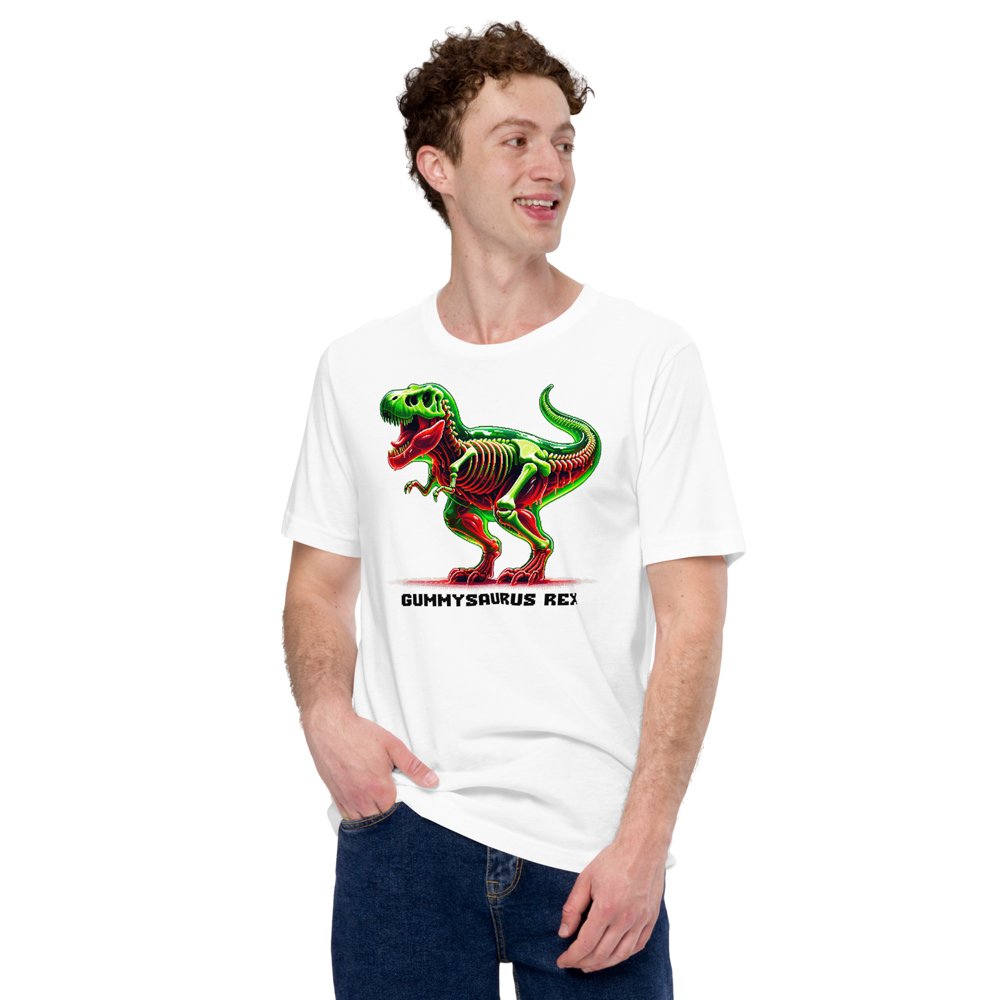 "Gummysaurus Rex" Unisex Shirt w/ Text