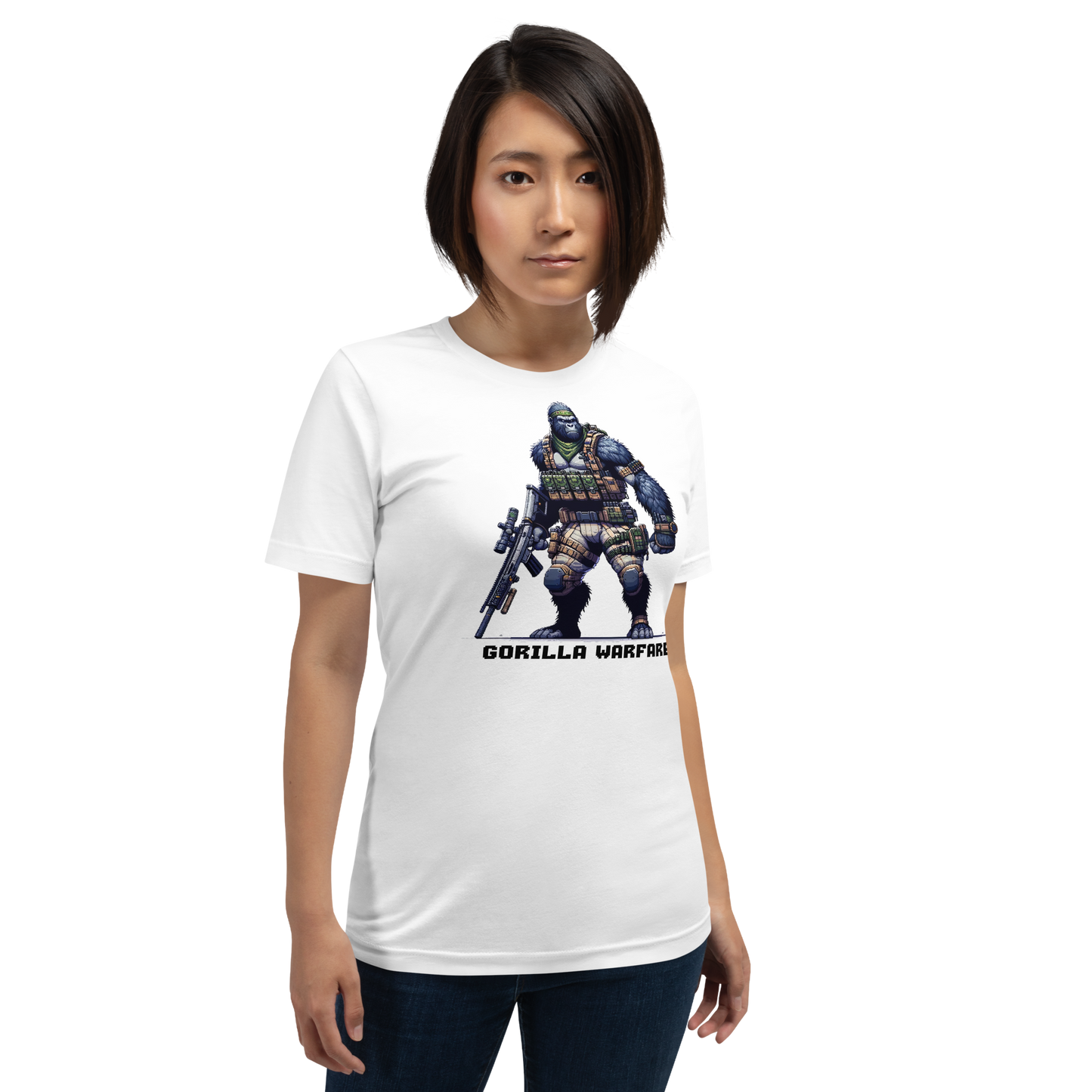 "Gorilla Warfare" Unisex Shirt w/ Text